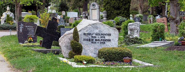 Familiengrab auf dem Ulmer Hauptfriedhof