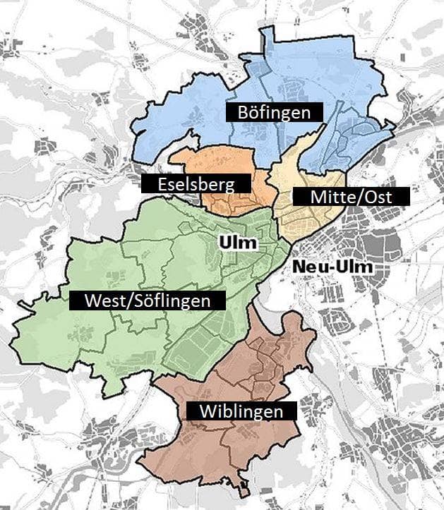 Sozialraumkarte Ulm