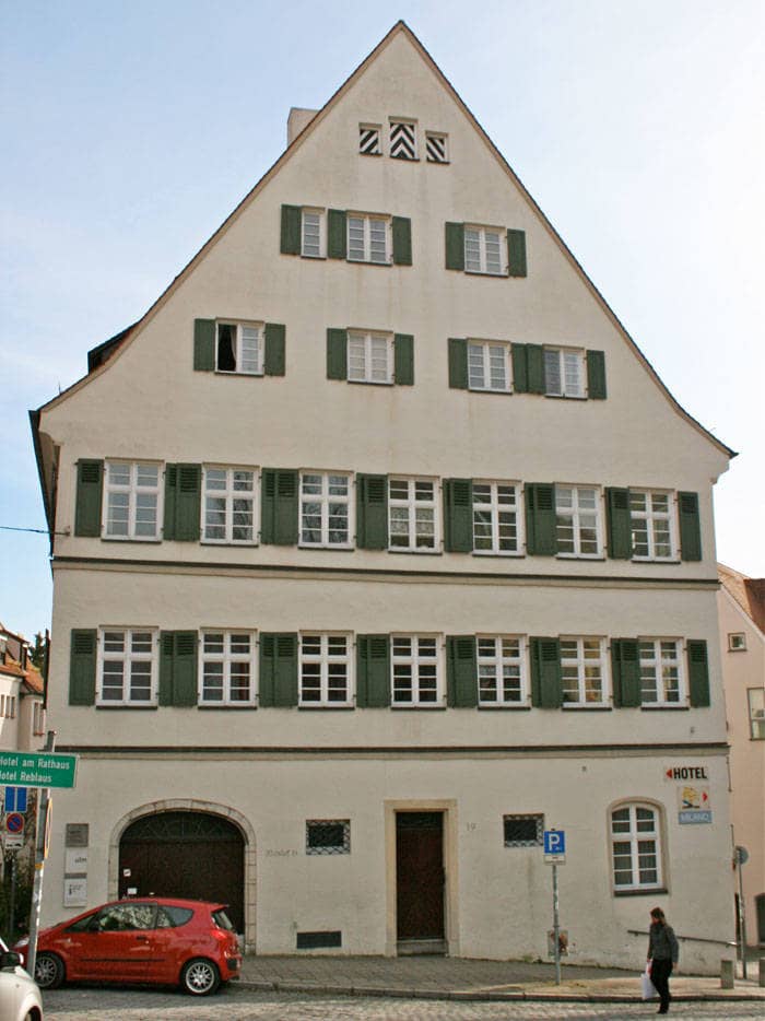 Ein altes Haus in der Ulmer Altstadt.
