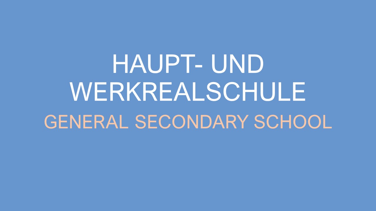 Text "Haupt- und Werkrealschule"