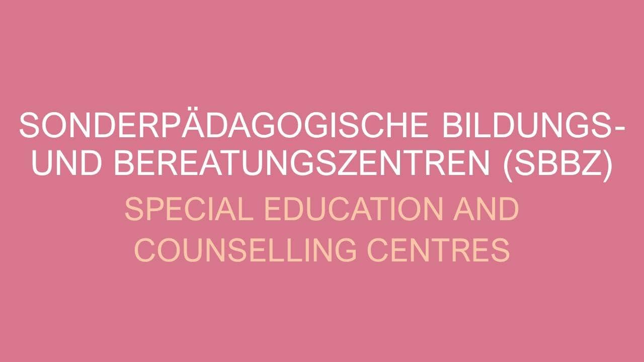 Text "Sonderpädagogische Bildungs- und Beratungszentren"