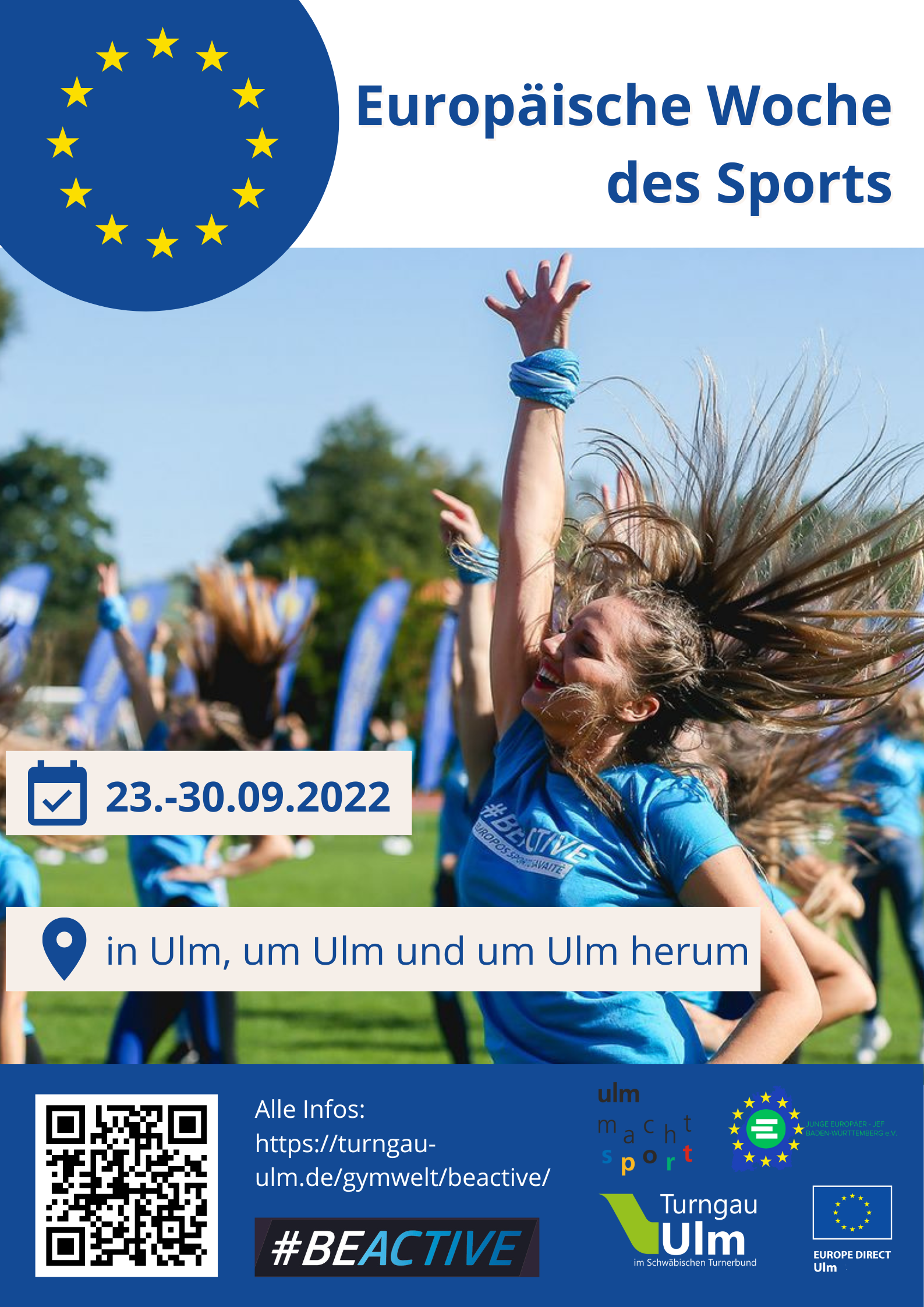 Plakat zur Europäischen Woche des Sports 2022