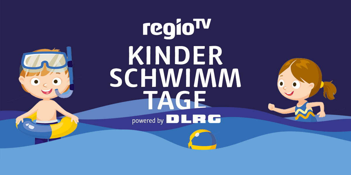Kinderschwimmtage - Banner mit Schriftzug
