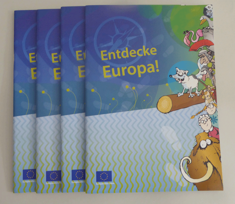 Die Broschüre "Entdecke Europa!"