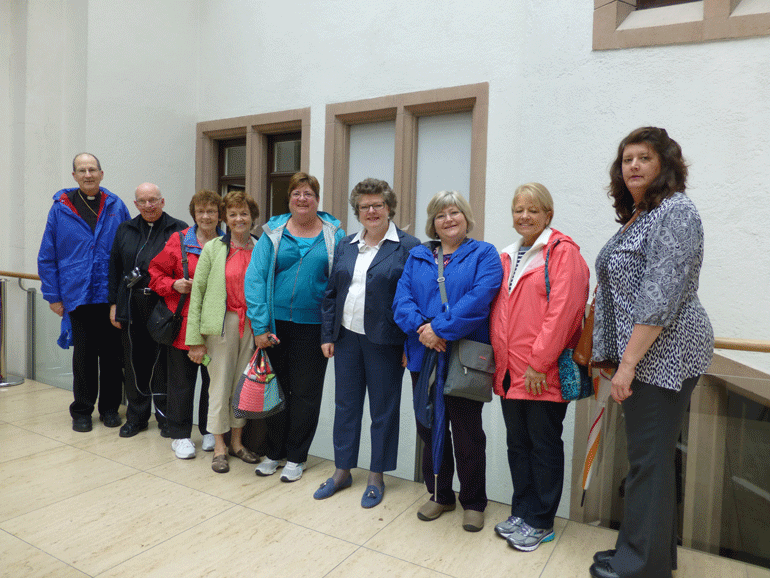 Die Pilgergruppe aus New Ulm zu Gast im Ulmer Rathaus