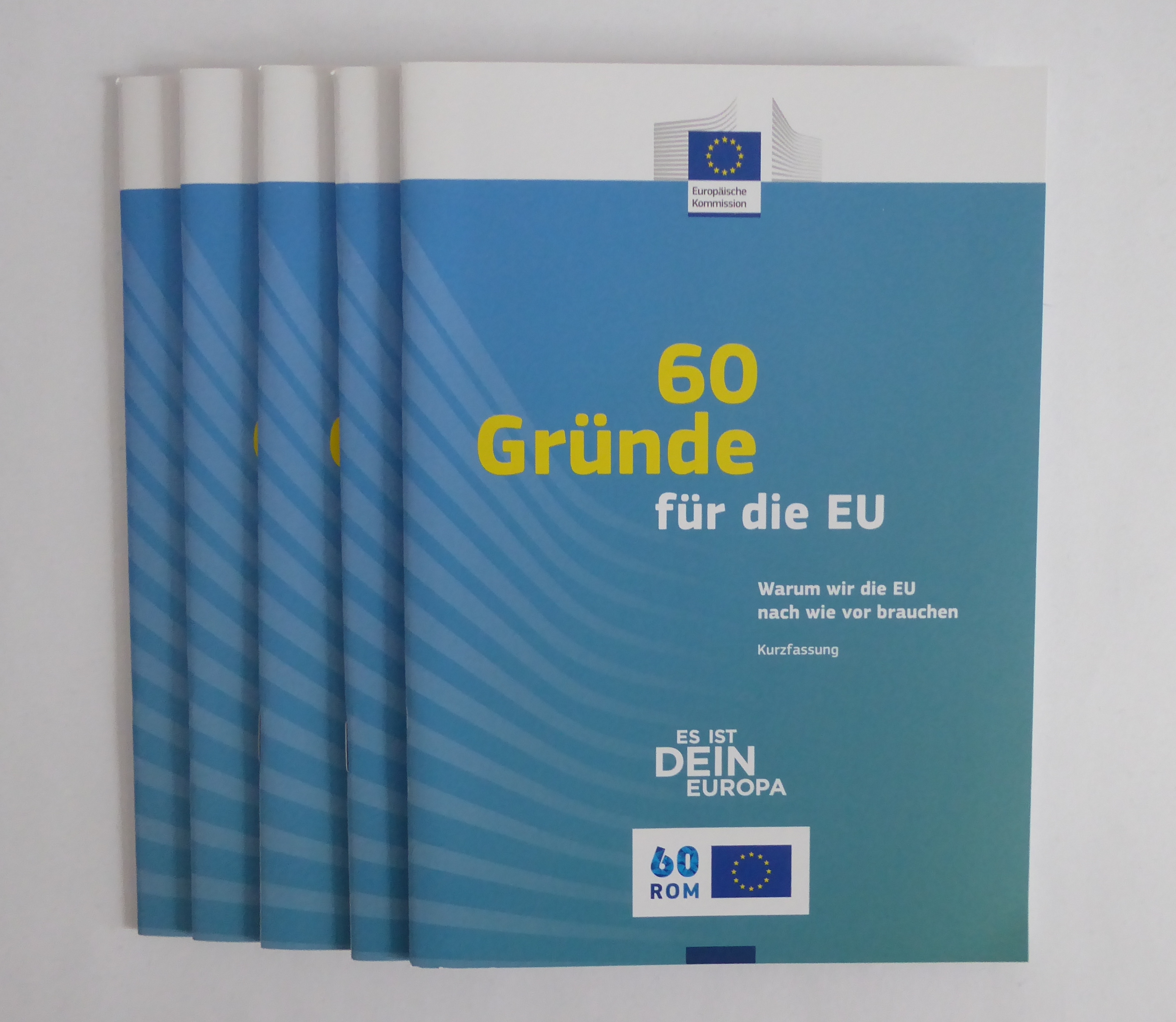 Die Broschüre "60 Gründe für die EU"