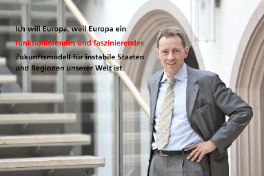 Dr. Thomas Kienle, Fraktionsvorsitzender der CDU-Fraktion im Ulmer Gemeinderat, mit seinem Beitrag zu "Ich will Europa"