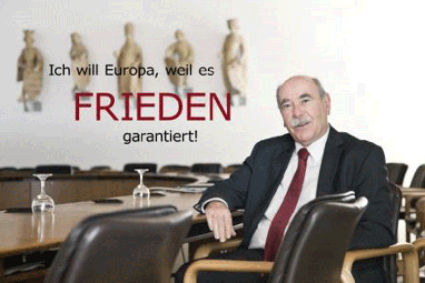 Ivo Gönner, Oberbürgermeister der Stadt Ulm, mit seinem Beitrag zu "Ich will Europa"