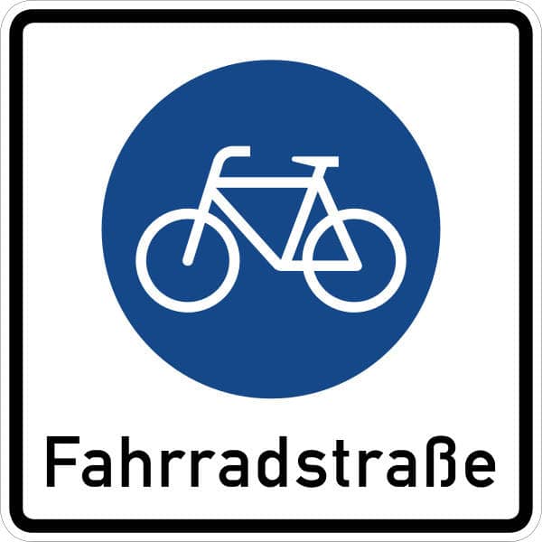 Schild Fahrradstraße