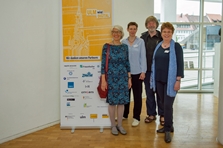 Mitwirkende des Erklärvideos zu IT-Begriffen mit Teammitgliedern Geschäfststelle Digitale Agenda Stadt Ulm