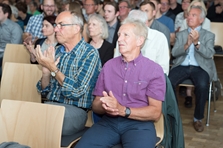 Blick auf das Publikum der Abschlussveranstaltung Zukunftsstadt 2030 in Ulm