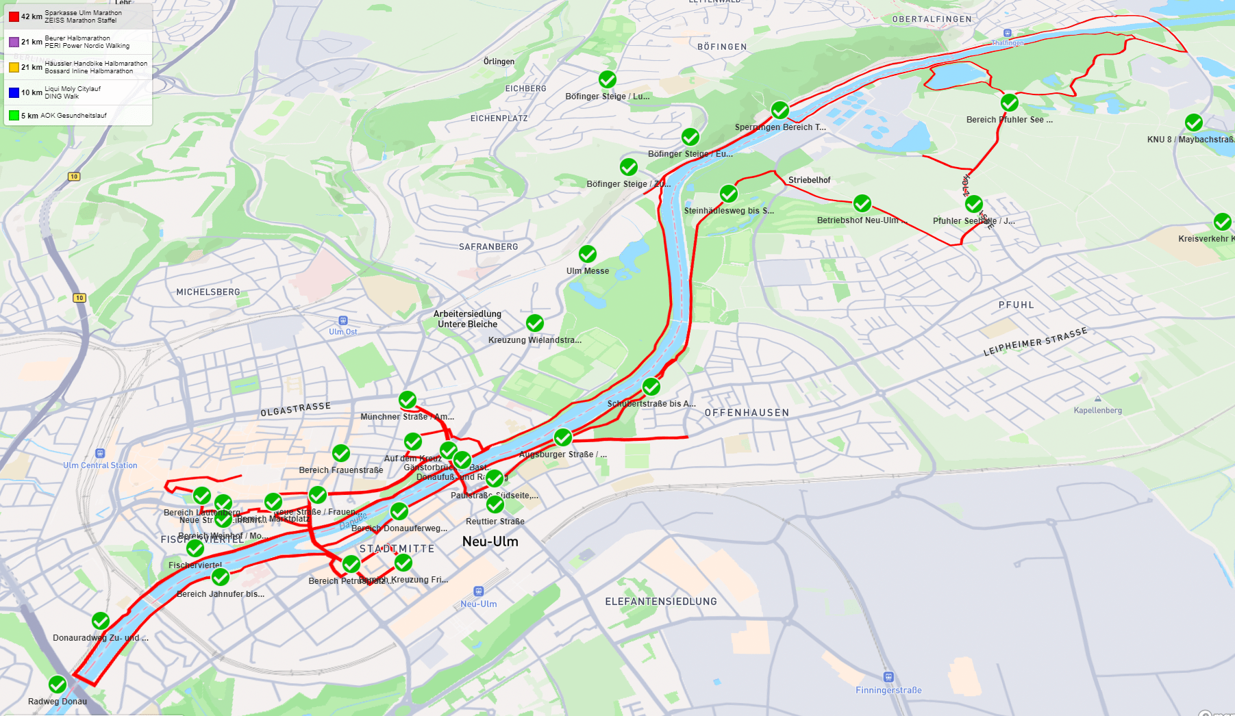 Datenkarte Einsteinmarathon