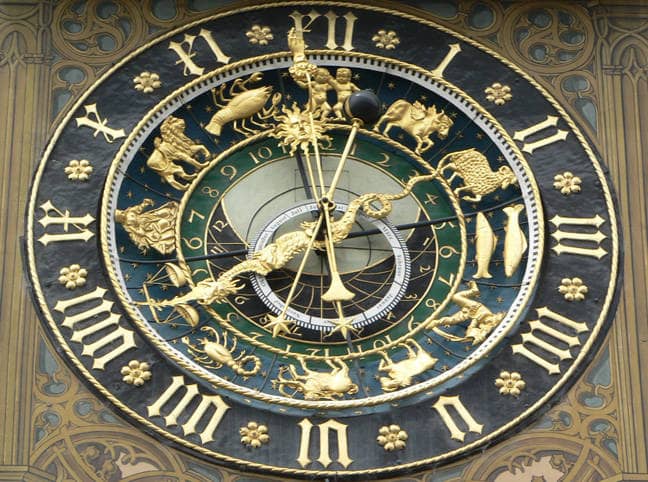 Ansicht der Astronomischen Uhr am Ulmer Rathaus