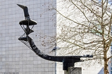 Bronze Skultptur für Albrecht Ludwig Berblinger