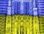Die Nationalfarben der Ukraine: Blau und Gelb