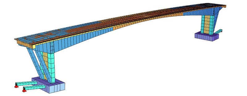 Modell der Gänstorbrücke